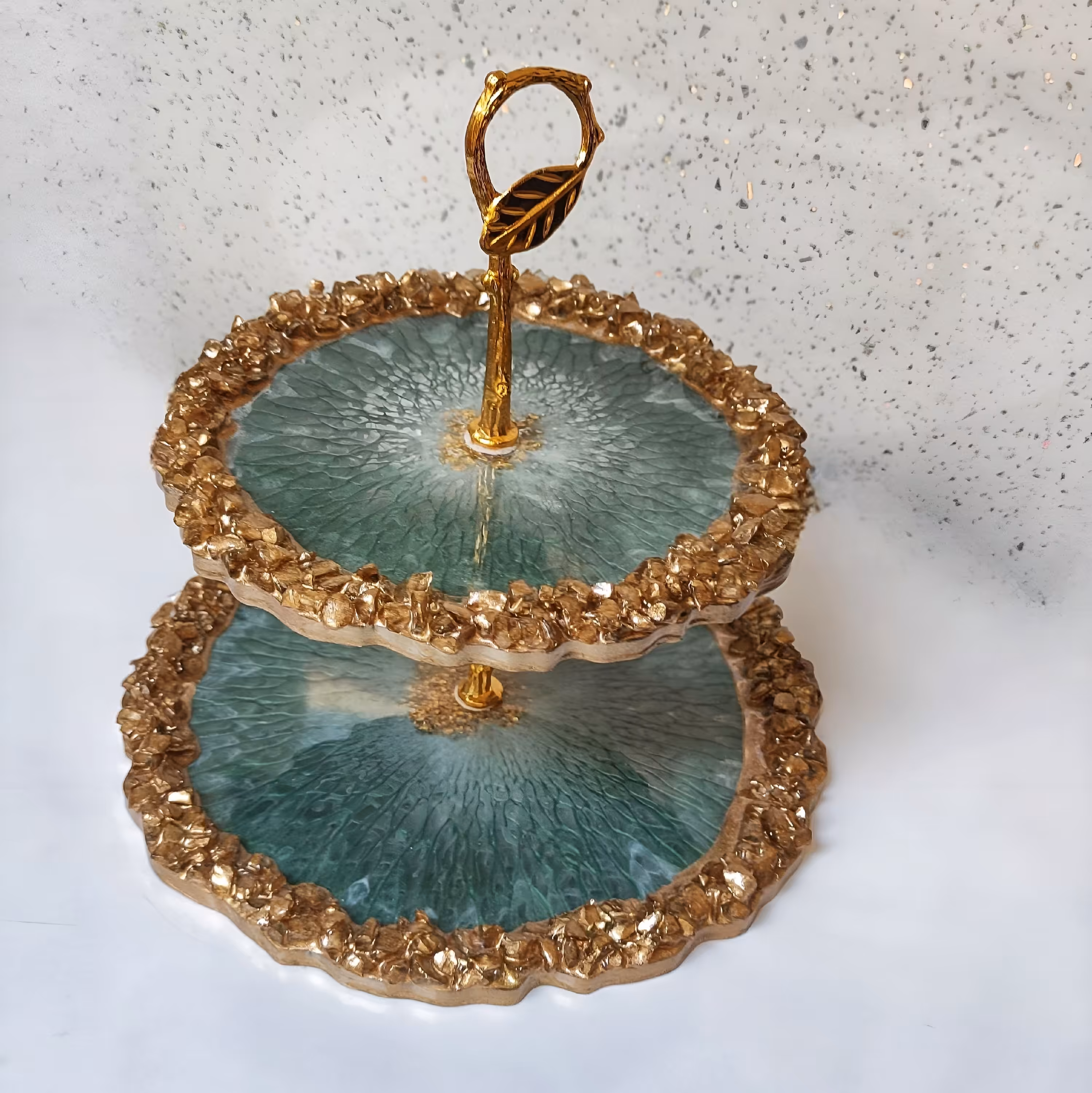 شیرینی خوری دو طبقه رزینی 