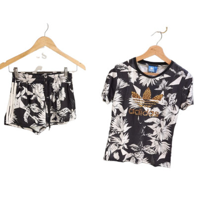 ست تیشرت شورتک ورزشی زنانه وارداتی