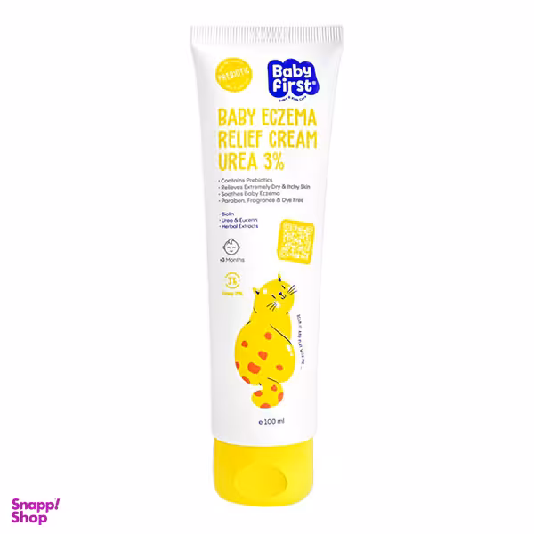 کرم نرم کننده پوست کودک بیبی فرست حاوی 3٪ اوره و اوسرین حجم 100 میلی لیتر