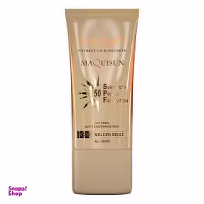 ضد آفتاب کرم پودری و پرایمری سان سیف (Sunsafe) مدل Maquisun شماره NC20 حاوی SPF50