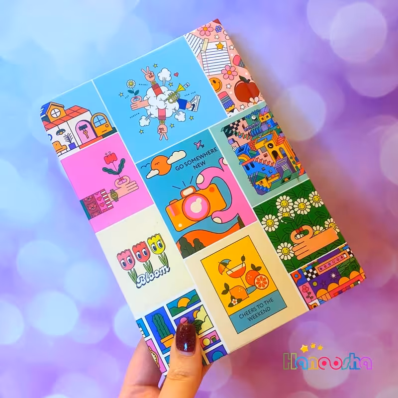 دفتر مشق فانتزی جلد سخت 100 برگ | پانداک کد 05