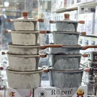 سرویس قابلمه 10 پارچه روگن مدل RU-7010 نانو گرانیت