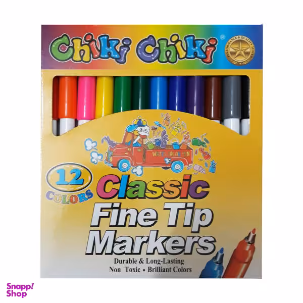 ماژیک 12 رنگ چیکی چیکی کد LA43