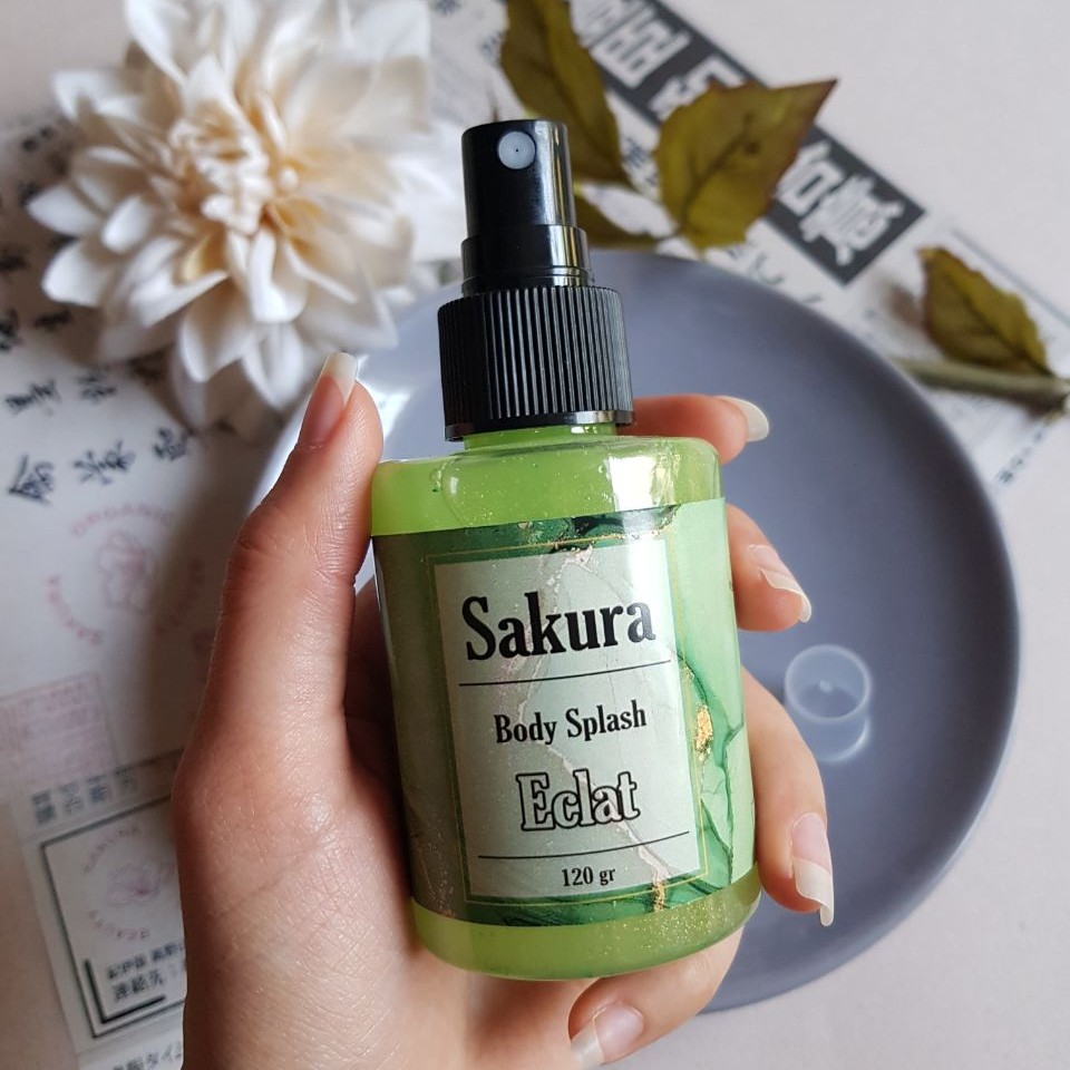 بادی اسپلش دست ساز ساکورا با رایحه اکلت در وزن 120 میل سبز