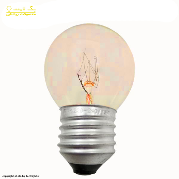 لامپ تخم مرغی مدل تنگستن شیشه شامپاینی