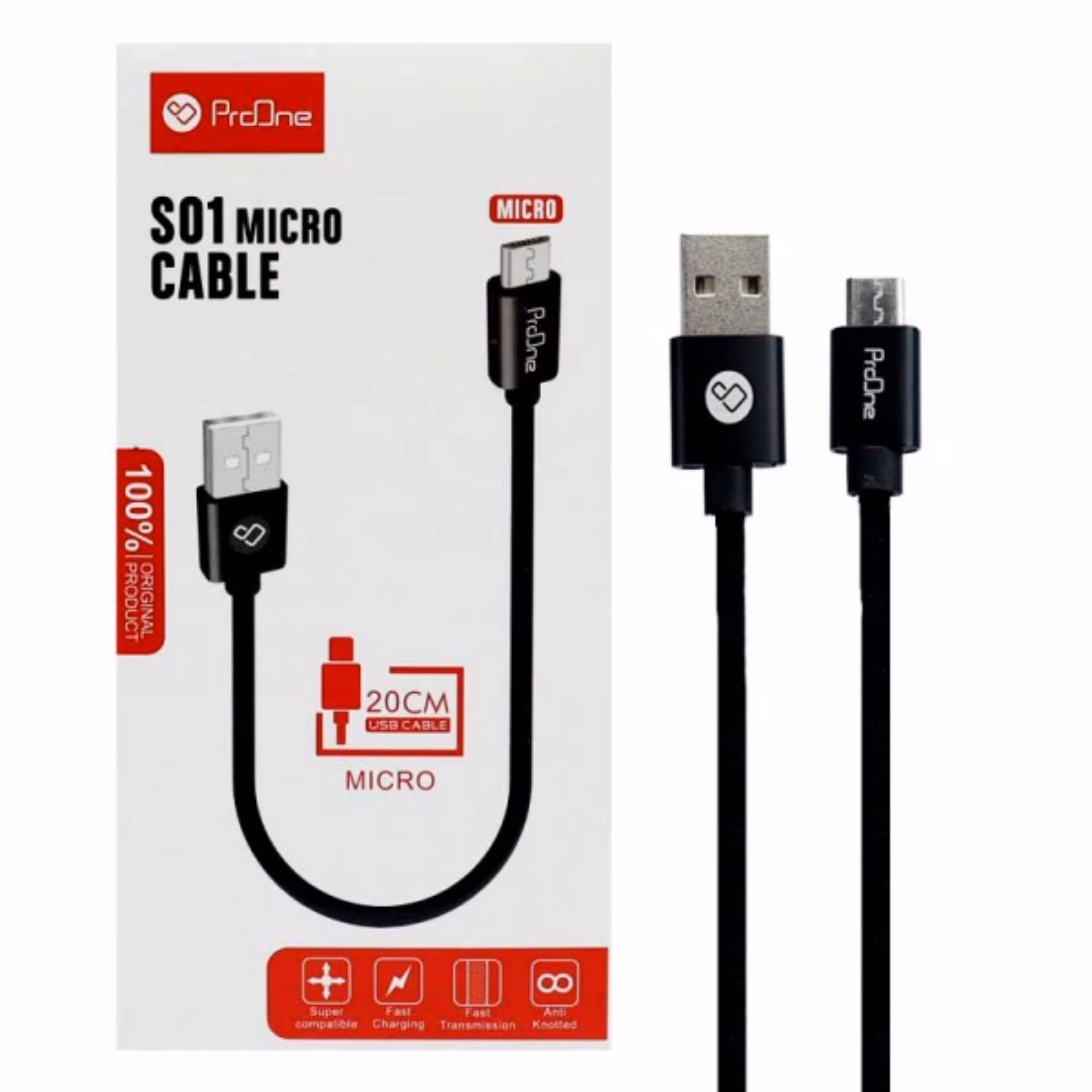 کابل کوتاه میکرو ProOne S01 20cm