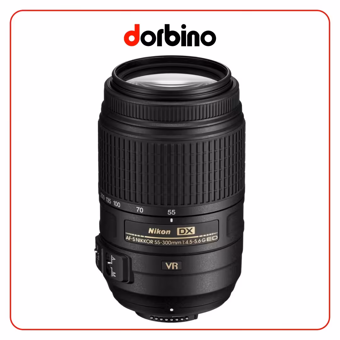 لنز نیکون Nikon AF-S DX NIKKOR 55-300mm f/4.5-5.6G ED VR Lens - فروشگاه دوربین دوربینو