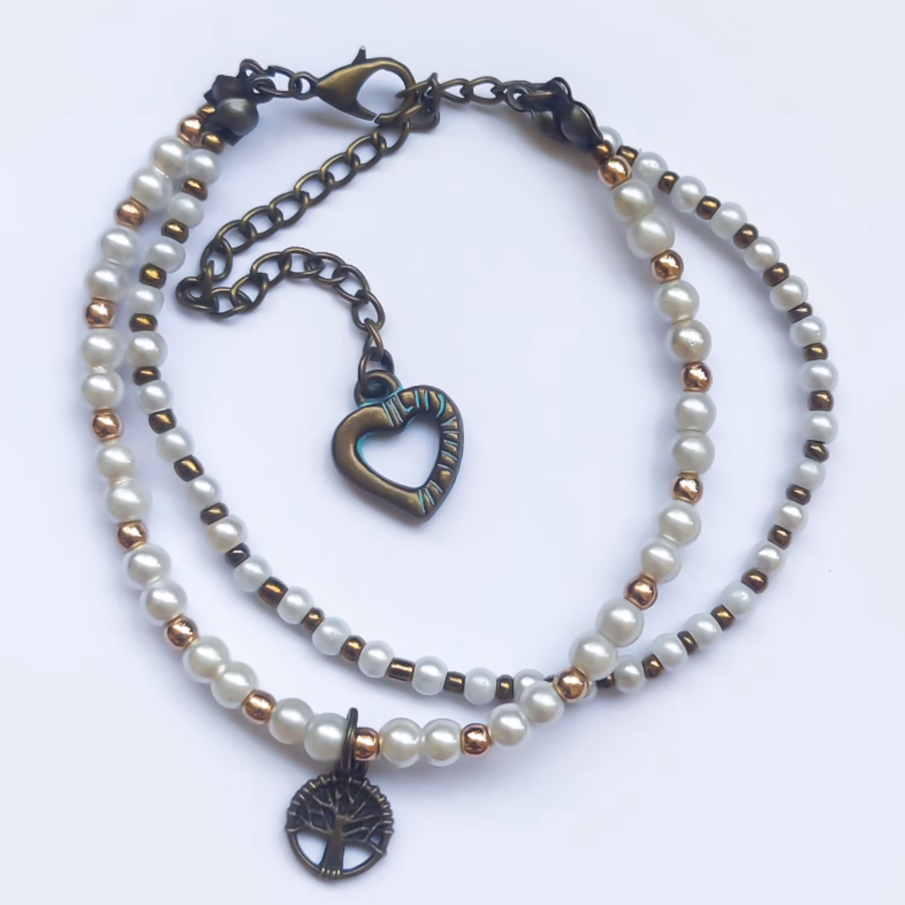 دستبند دو دور مروارید 