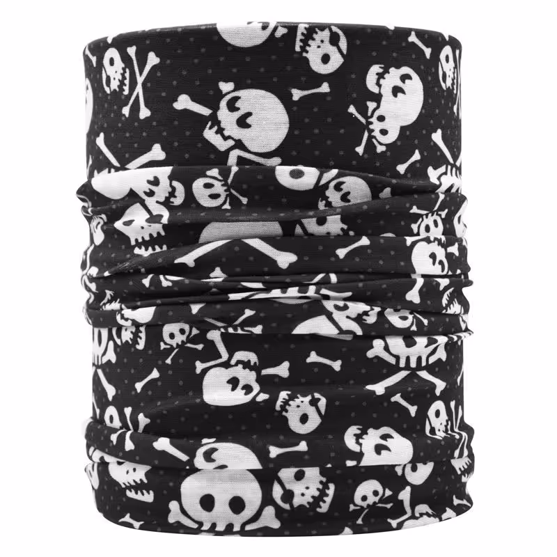 اسکارف و دستمال سر و گردن اسکلتی مدل Cross Laugh-7020