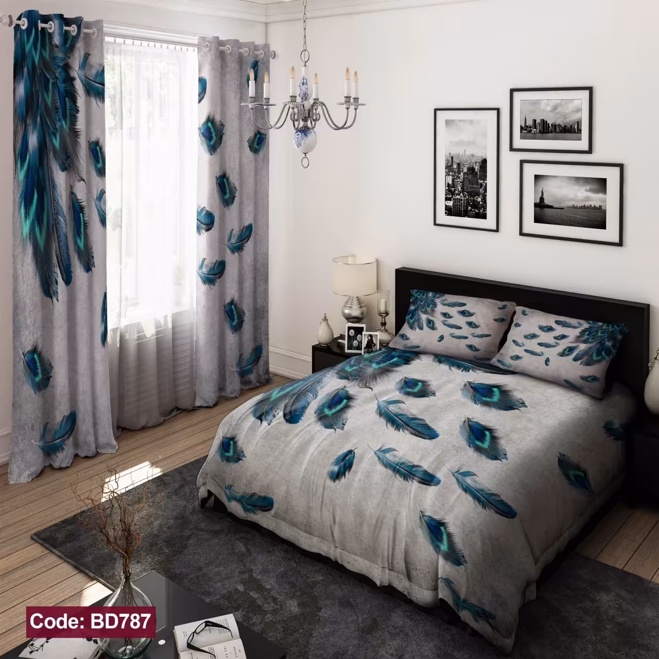 روتختی دو نفره پر (طوسی کله غازی) 2 نفره