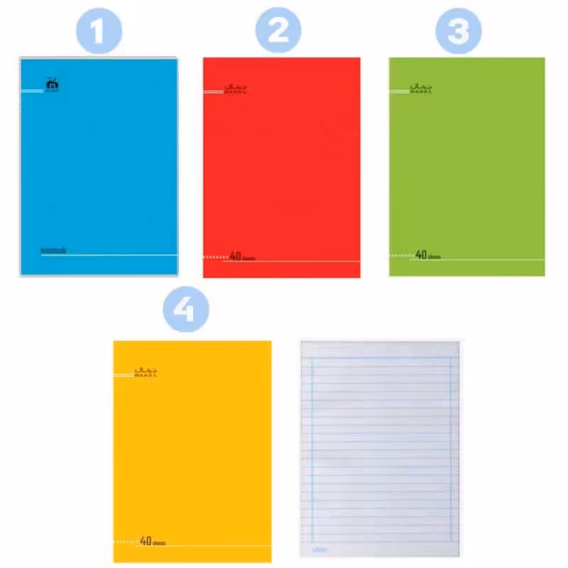 دفتر مشق 40 برگ با جلد 1402