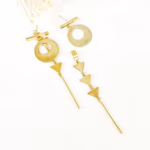 گوشواره آویز فانتزی با اشکال مختلف کد:2835