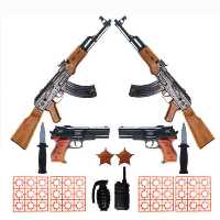 ست تفنگ بازی مدل PUBG50 مجموعه 9 عددی