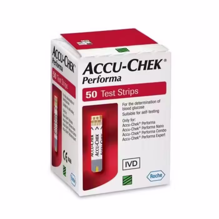 نوار تست قند خون آکیو چک پرفورما ACCU CHEK PERFORMA