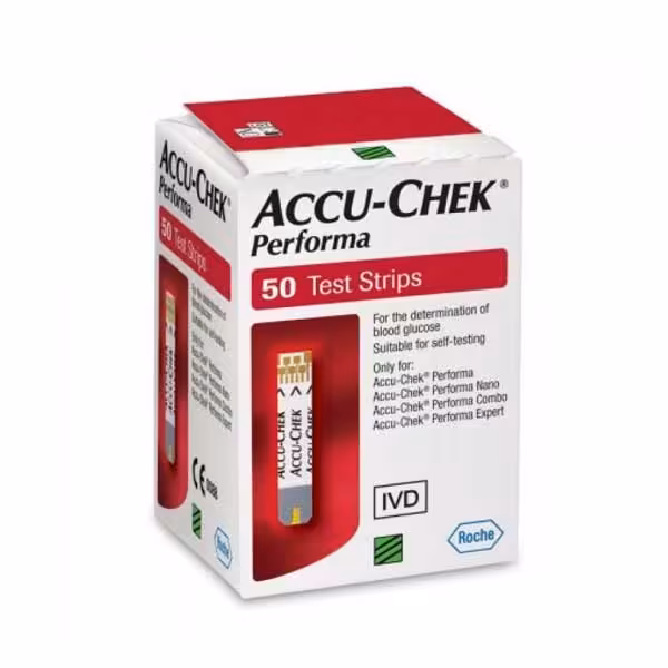 نوار تست قند خون آکیو چک پرفورما ACCU CHEK PERFORMA