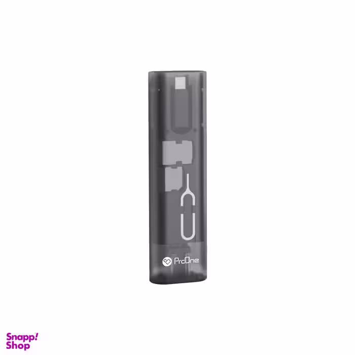 کابل تبدیل USB-C به USB-C / لایتنینگ / USB / microUSB پرووان مدل PCK003 طول 0.27 متر
