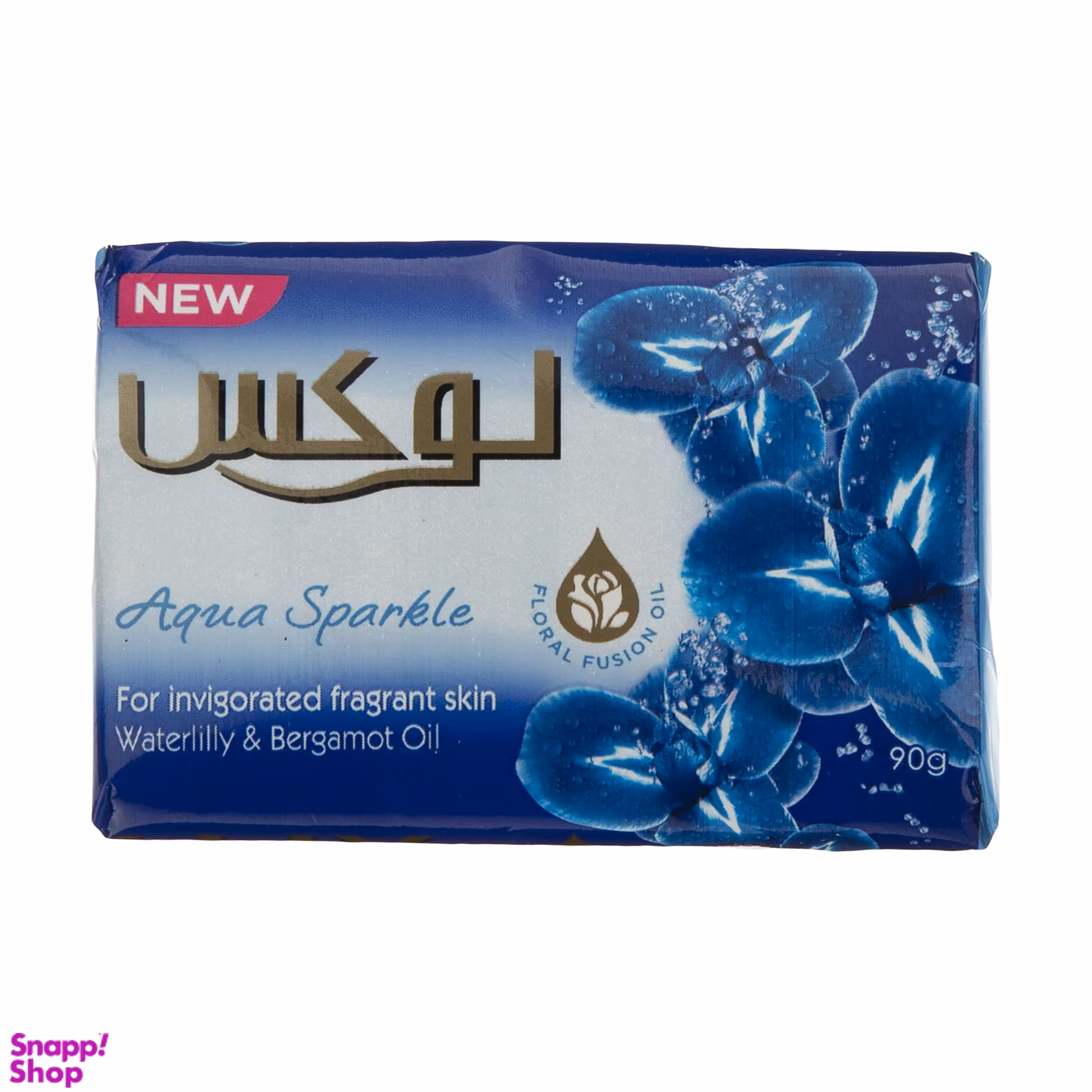 صابون شستشو لوکس (Lux) مدل Aqua and Sparkle وزن 90 گرم بسته 6 عددی