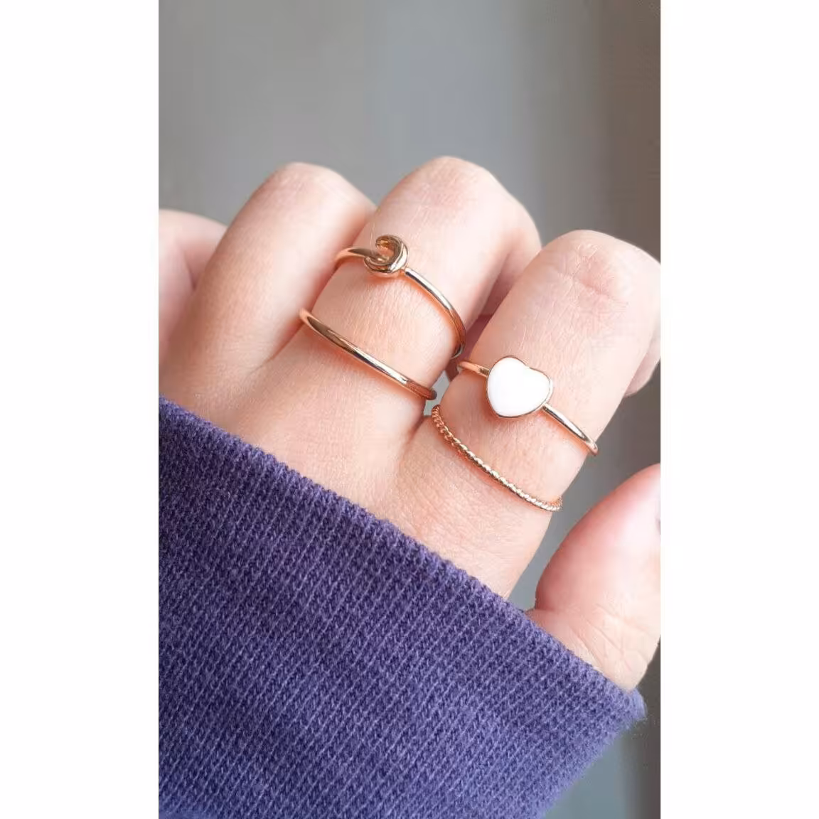 پک انگشتر قلبی پک انگشتر قلب پک انگشتر زیبا و شیک 