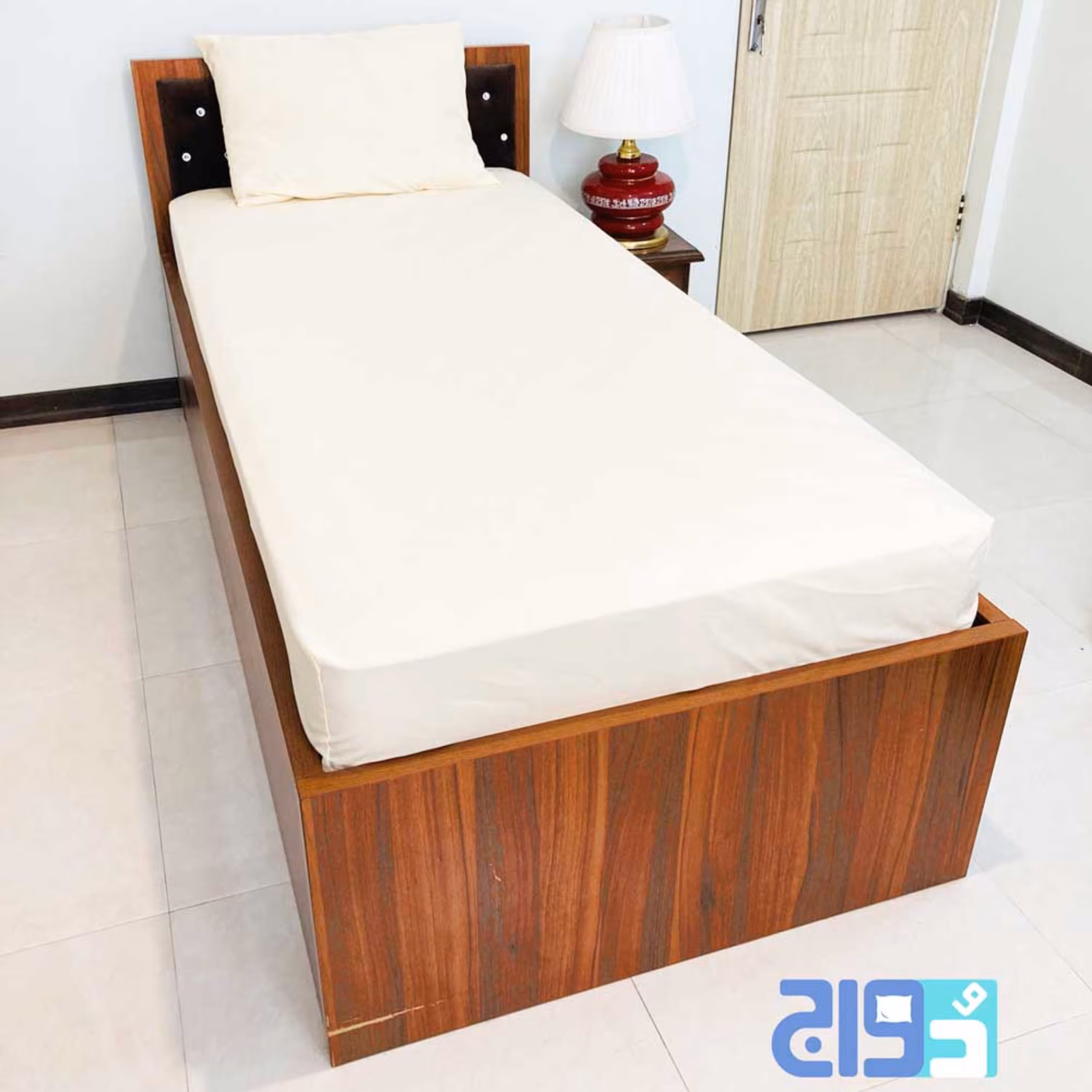 روتختی کشدار عرض120 تک رنگ پارچه میکرو براش ( سفید  )