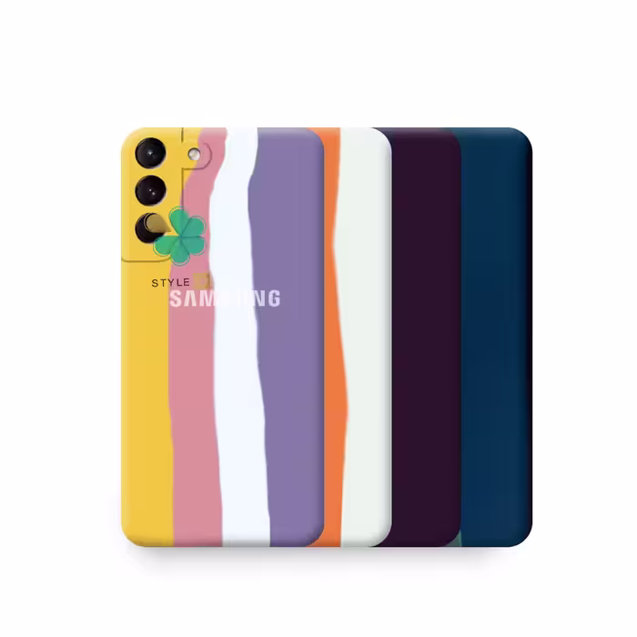 قاب گوشی سیلیکونی رنگین کمان مناسب سامسونگ Galaxy S22 Plus
