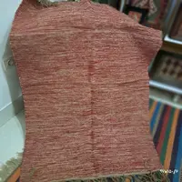 گلیم دستبافت پشمی تک رنگ با ابعاد حدود 97 در 150 کد 6