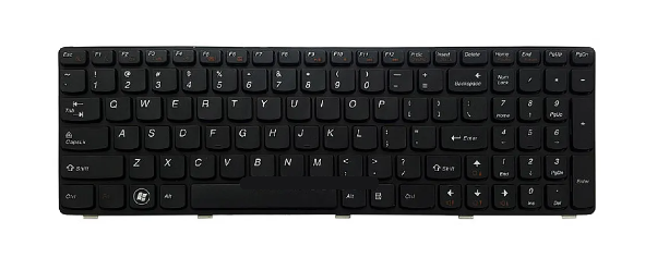 کیبورد لپ تاپ لنوو IdeaPad G570 مشکی-با فریم
