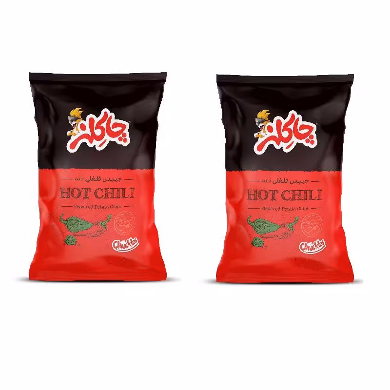 چیپس فلفلی تند چاکلز - 70 گرم بسته 2 عددی