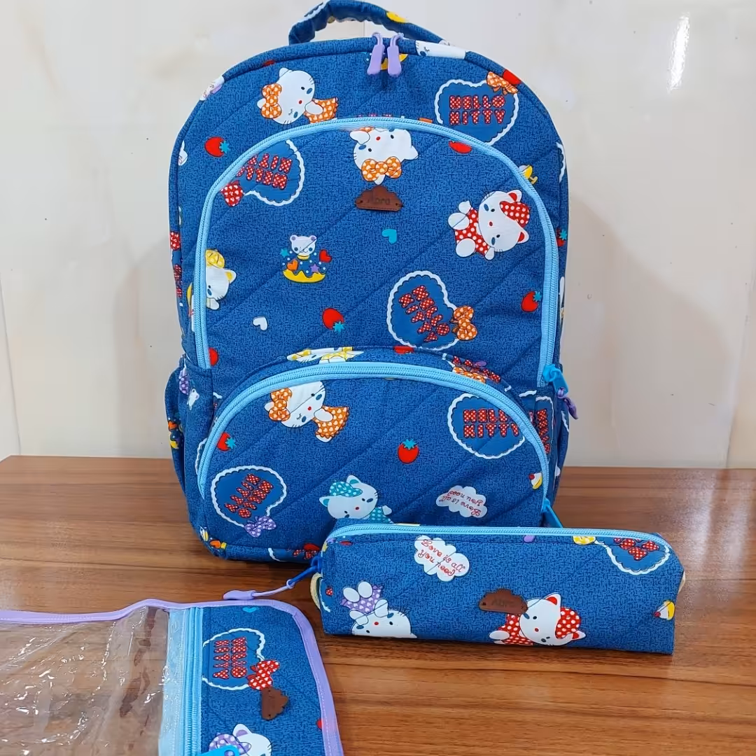 ست کوله پشتی و جامدادی و کیف لقمه(پیش تا دوم)