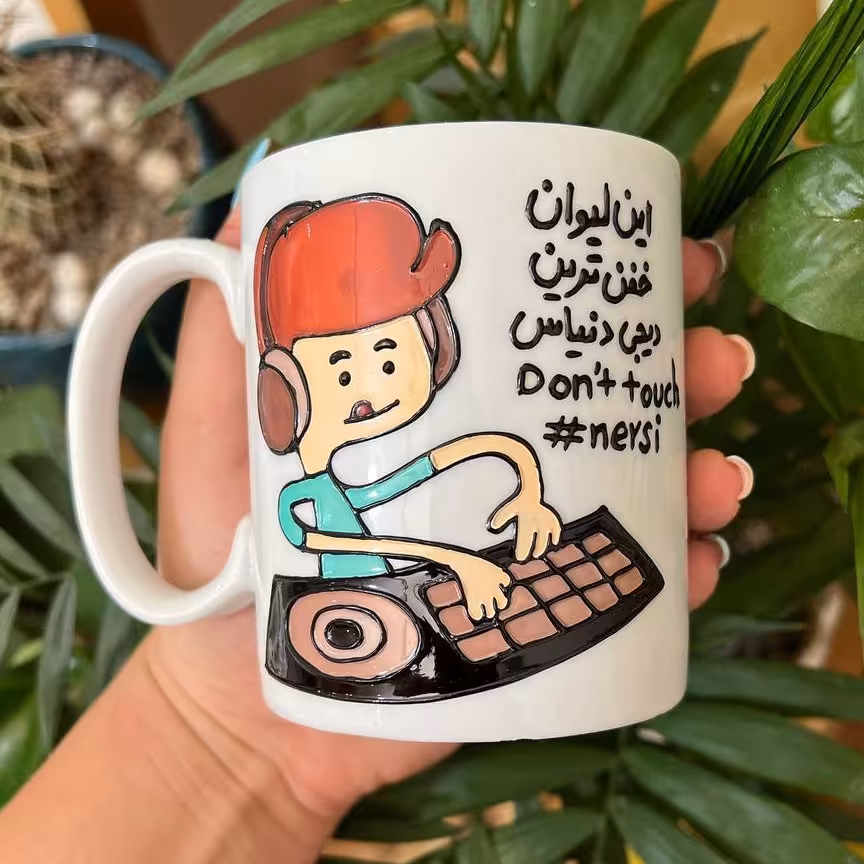 خرید و قیمت ماگ طرح این لیوان خفن ترین دیجی دنیاس ماگ ویترای ماگ مدل فانتزی دیجی لیوان ویترای طرح دیجی پس کرایه