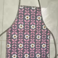 پیش بند  آشپزخانه  2 لایه طرح دار  با رنگهای مختلف  50 سانت در 70 سانت
