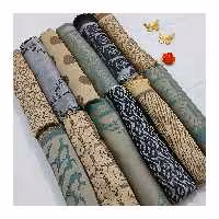 روسری ژاکارد ابریشم نخ پنبه دورو شیک و خوش رنگ