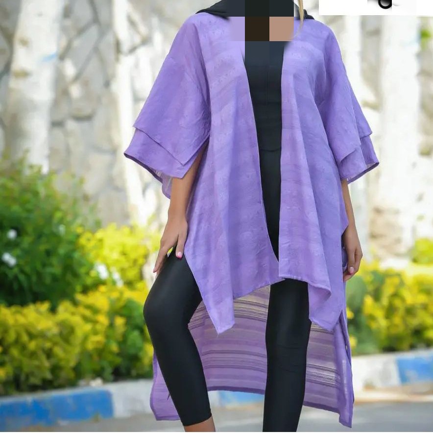 مانتو کتیبه جلو باز