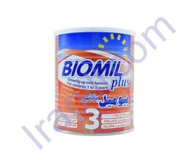 شیر خشک بیومیل پلاس 3 فاسبل مناسب 1 تا 3 سالگی 400 گرم