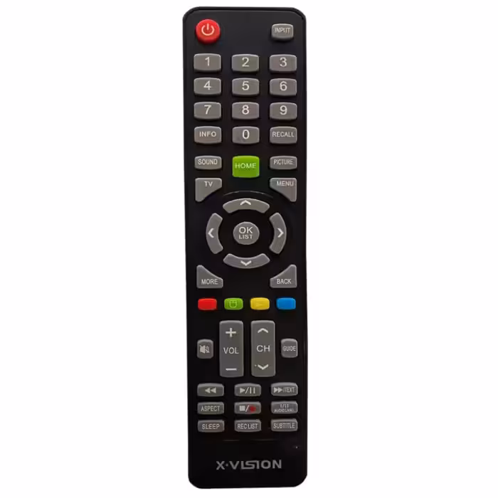 کنترل تلویزیون ایکس ویژن  دکمه سبز 