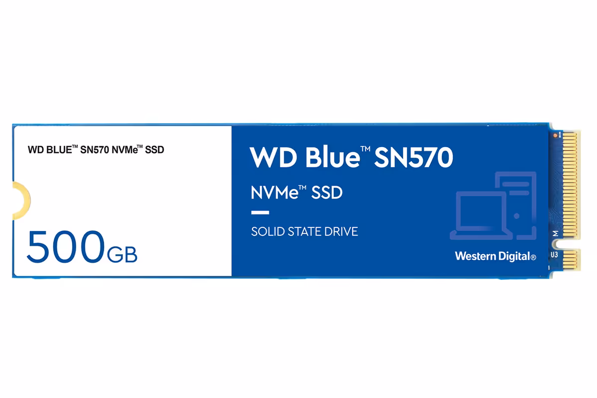 حافظه اس اس دی وسترن دیجیتال مدل Blue SN570 NVMe M.2 ظرفیت 500 گیگابایت