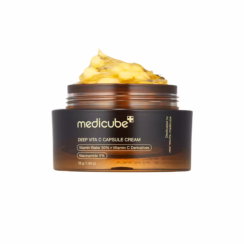 خرید + قیمت | کرم کپسولی ویتامین C مدیکیوب Deep VIT C حجم 55 گرم