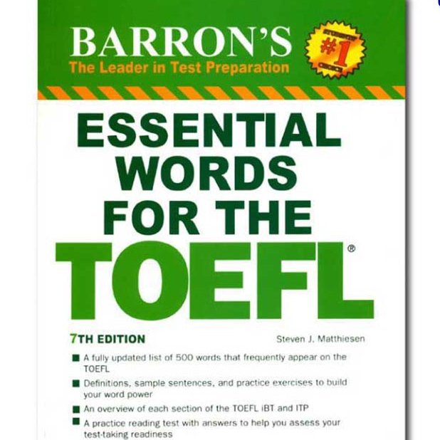 کتاب واژگان ضروری تافل Essential Words for TOEFL ویرایش هفتم