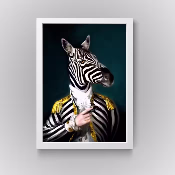 تابلو مدل دکوراتیو فانتزی zebraکدN250