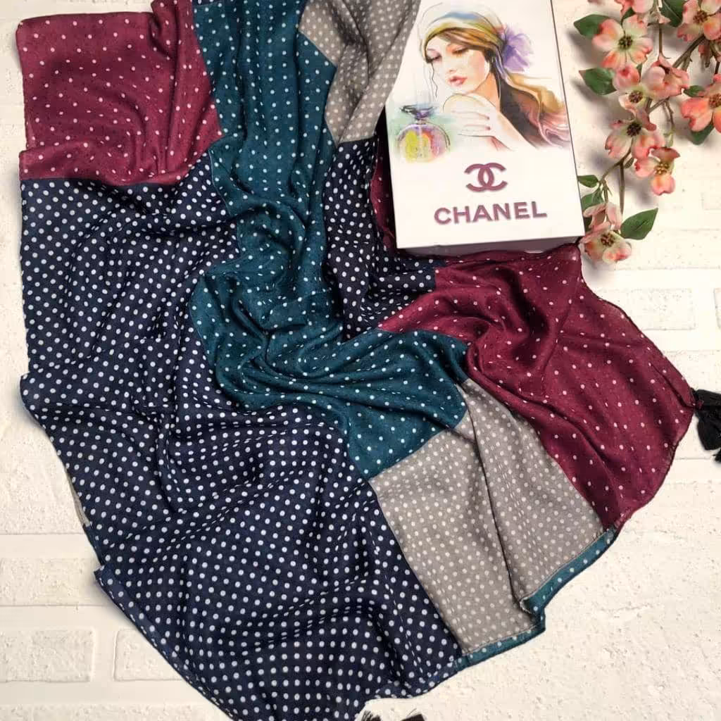 شال توپ توپی چند رنگ