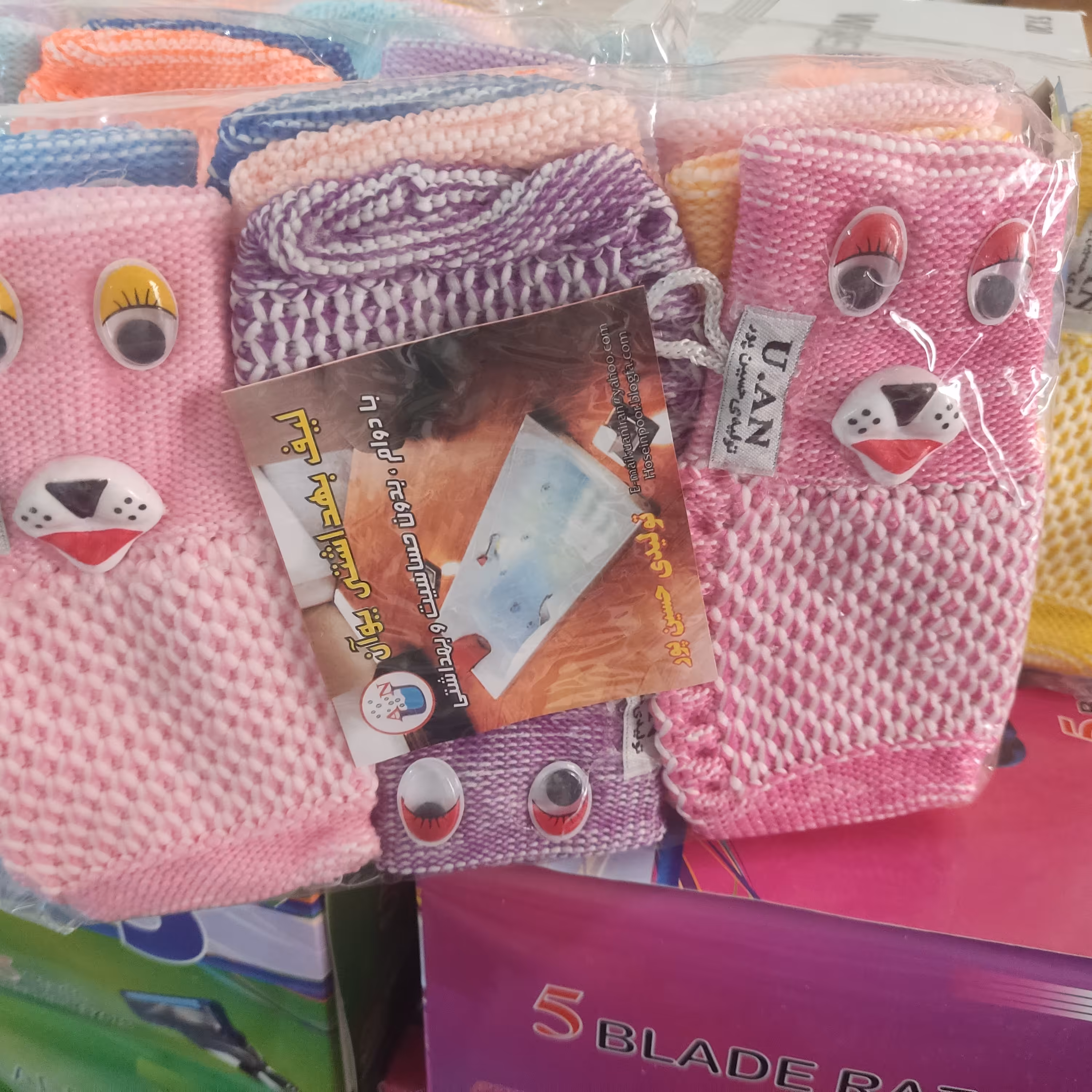 لیف یوان بچه مخصوص حمام بچه ها بسیار شیک و زیبا پک 12تایی 