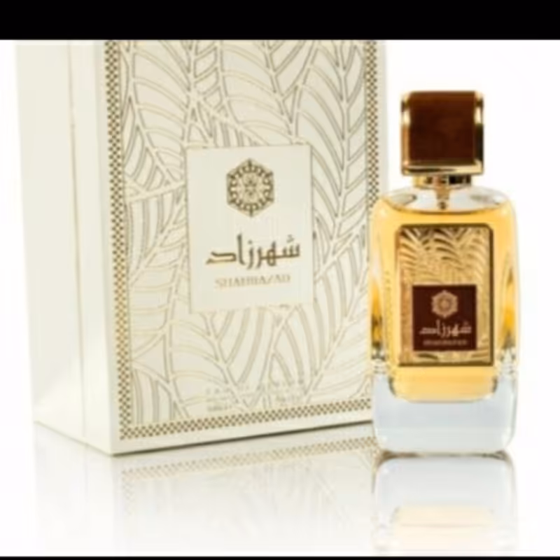 ادکلن شهرزاد برند ارض الزعفران 100میل مردانه و زنانه رایحه گرم و شیرین و شرقی 