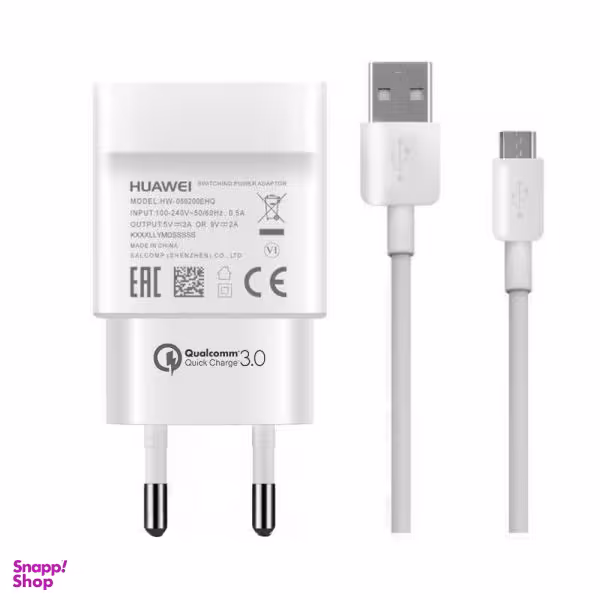 شارژر دیواری مدل HW-059200EHQ به همراه کابل تبدیل microUSB غیر اصل