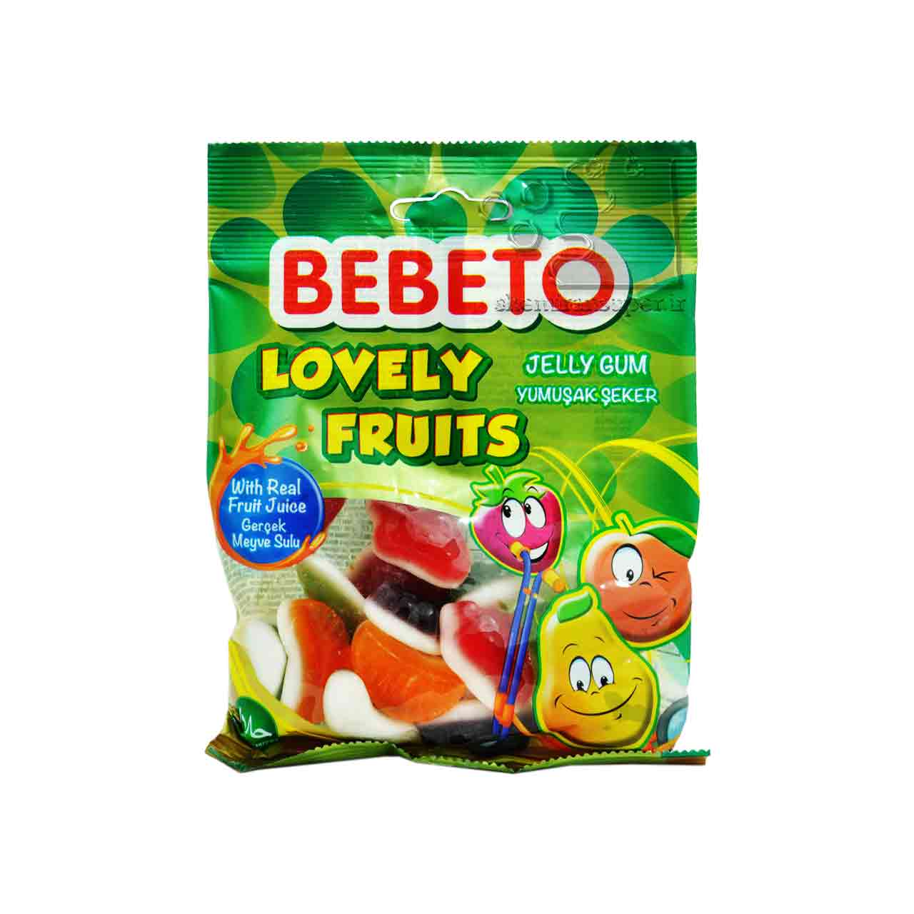 پاستیل میوه ای سه طعم 80 گرم ببتو - bebeto