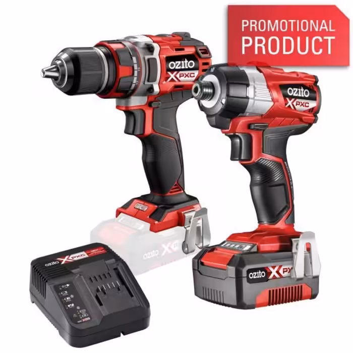 ست دریل و پیچ گوشتی ضربه ای براشلس شارژی اوزیتو PXBTK-400