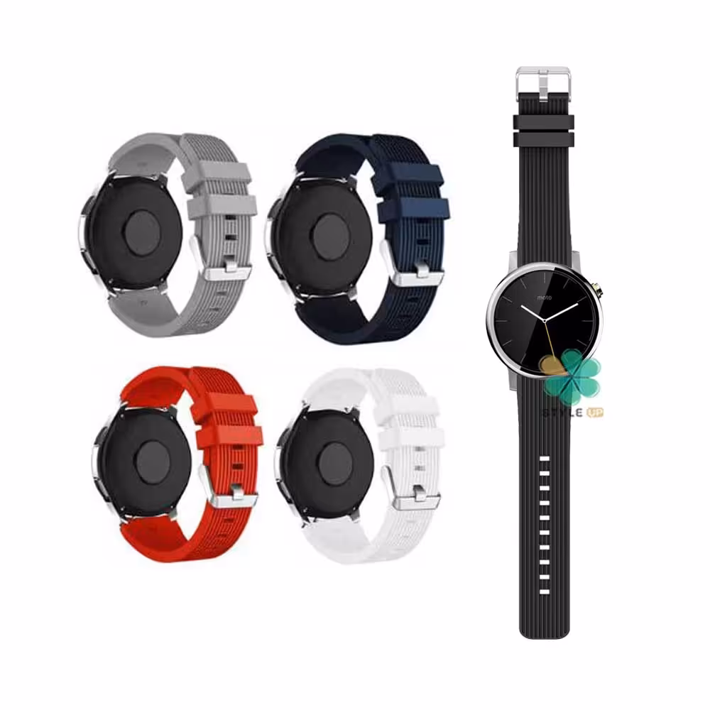 بند سیلیکونی ساعت موتورولا Moto 360 2nd 42mm طرح گلکسی