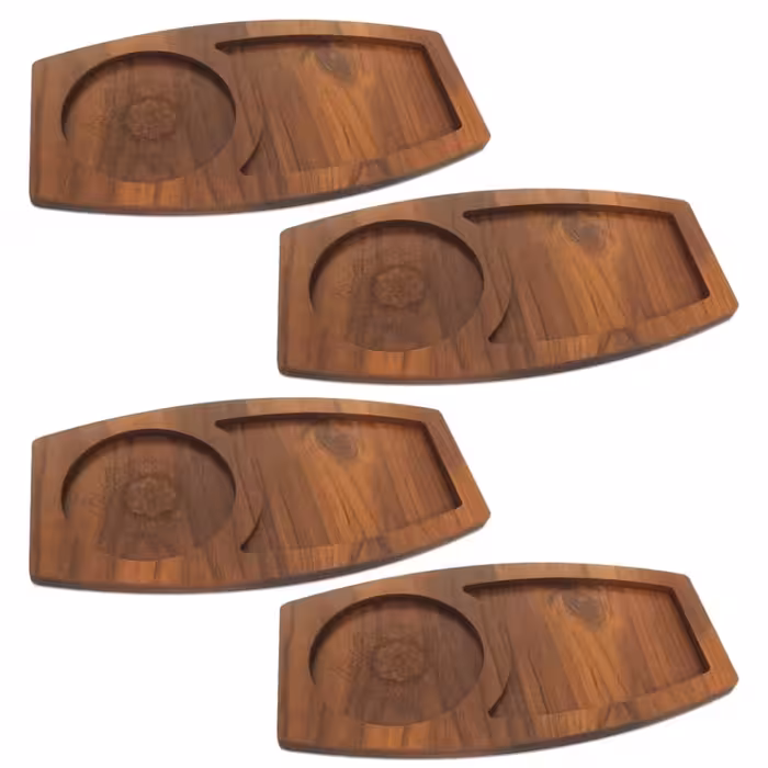 سینی سرو مدل رز بسته 40 عددی جنس ام دی اف دارای رنگبندی