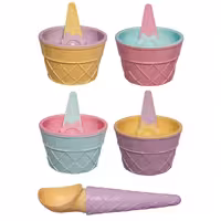 بستنی خوری کیولوکس کد 611 مجموعه 9 عددی