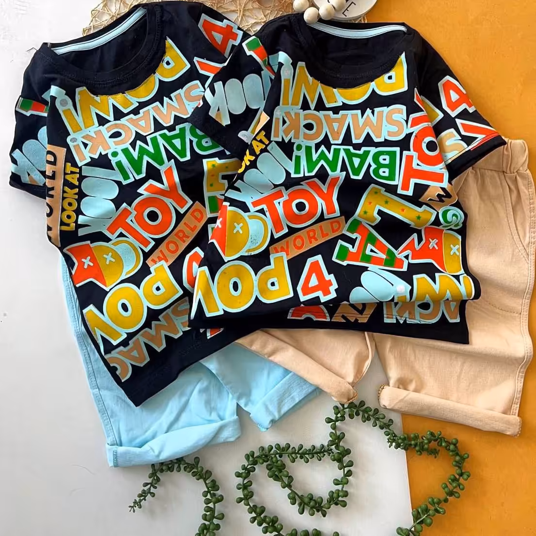 تیشرت شلوارک حروف جدید 