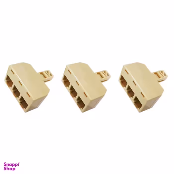 سوکت 1 به 3 تلفن کد 006 بسته 3 عددی