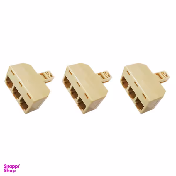 سوکت 1 به 3 تلفن کد 006 بسته 3 عددی